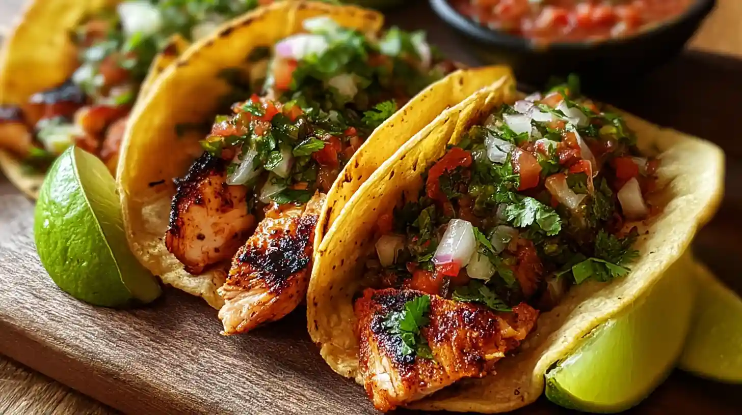 Authentic Chicken Street Tacos