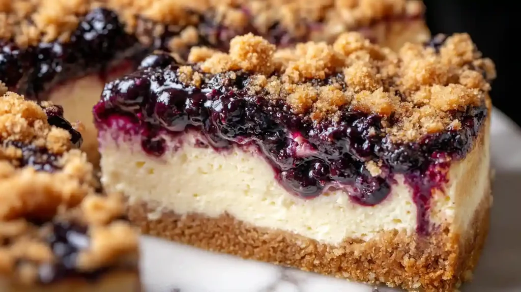 Blueberry Crumble Cheesecake