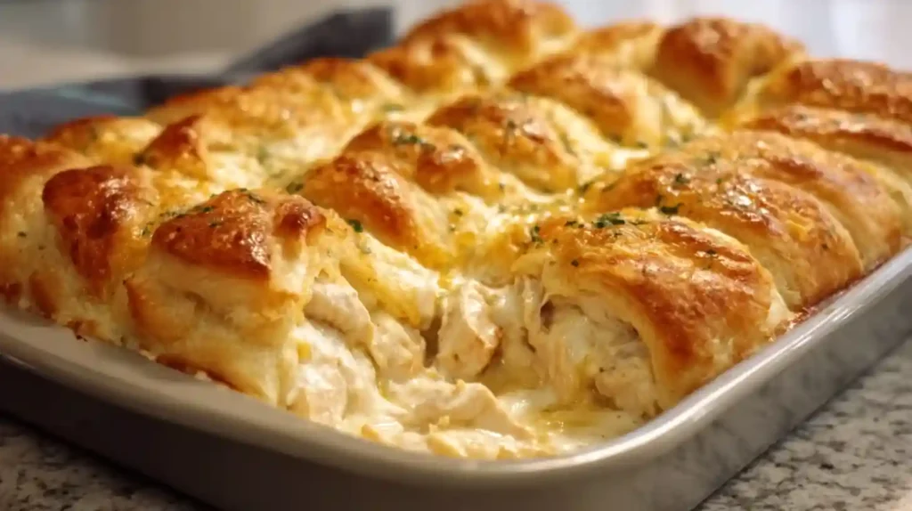 Cheesy Chicken Crescent Bake