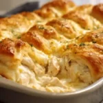 Cheesy Chicken Crescent Bake