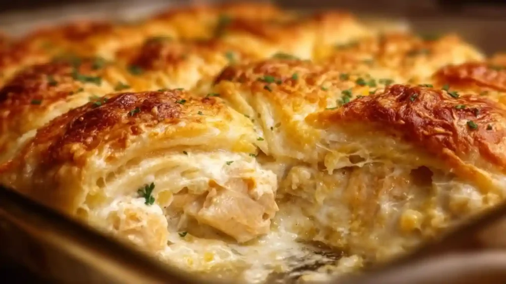 Cheesy Chicken Crescent Bake