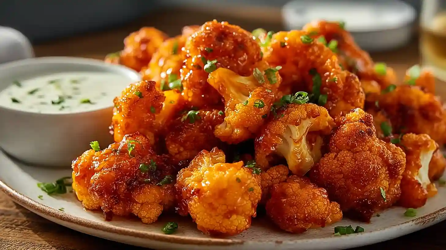 Crispy Air Fryer Buffalo Cauliflower Bites