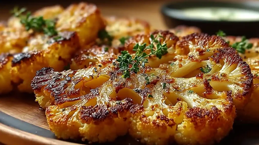 Crispy Baked Cauliflower Steaks