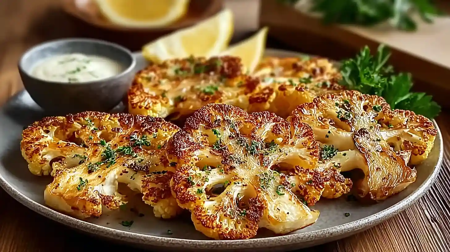 Crispy Baked Cauliflower Steaks