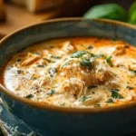 Crock Pot Creamy Chicken Parmesan Soup