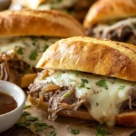 Crockpot French Dip Sandwiches