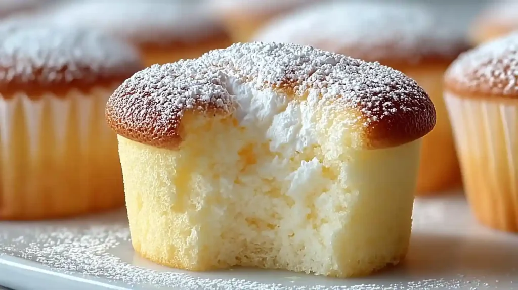 Fluffy Japanese Cotton Cheesecake Cupcakes