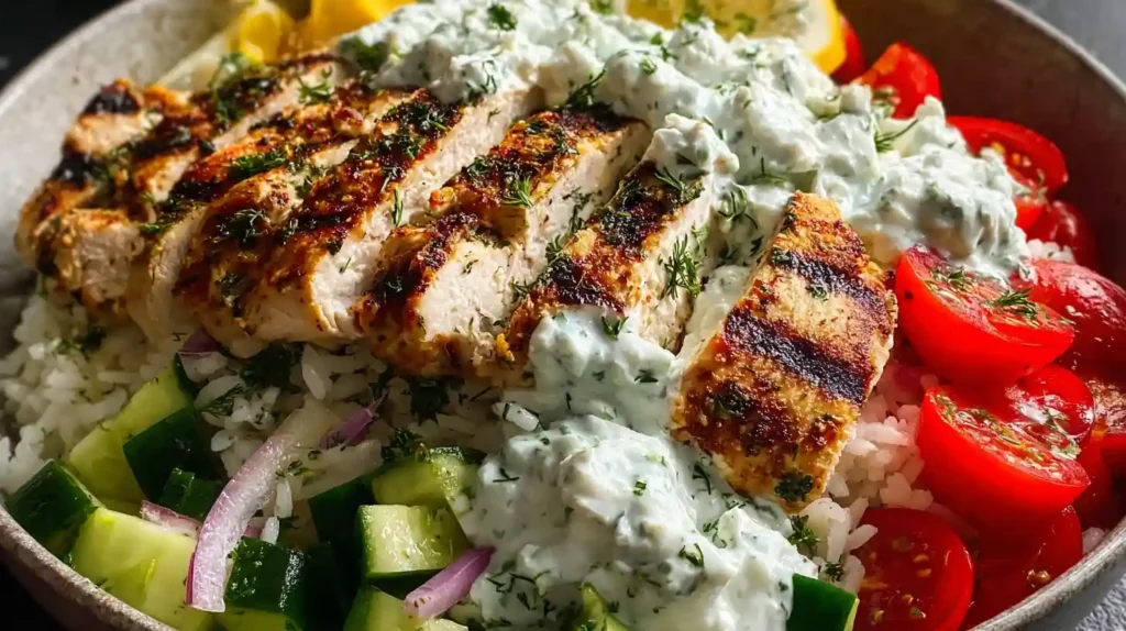 Greek Chicken Bowls Recipe