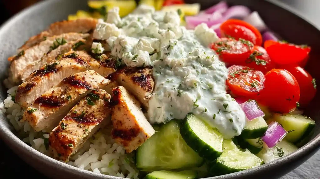 Greek Chicken Bowls Recipe