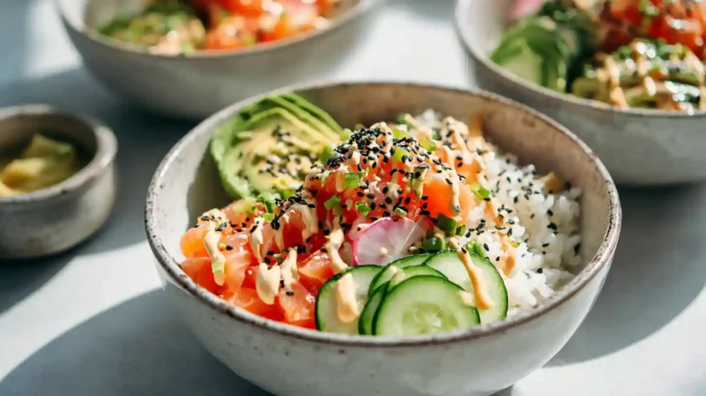 Healthy California Roll Sushi Bowls for Meal Prep