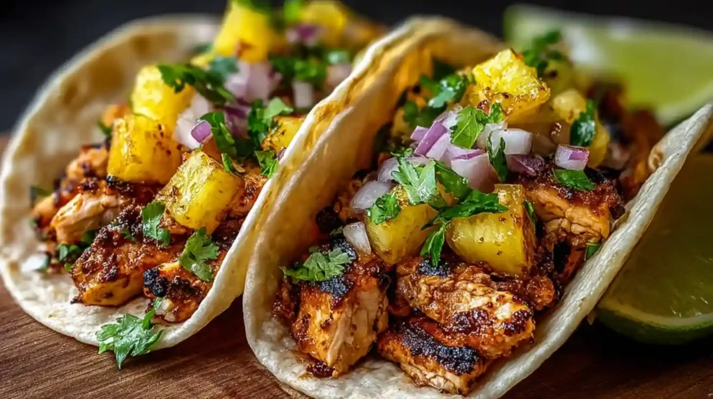 Pineapple Chicken Tacos