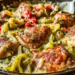 Creamy Banana Pepper Chicken Skillet