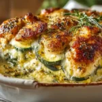 High Protein Chicken Zucchini Bake