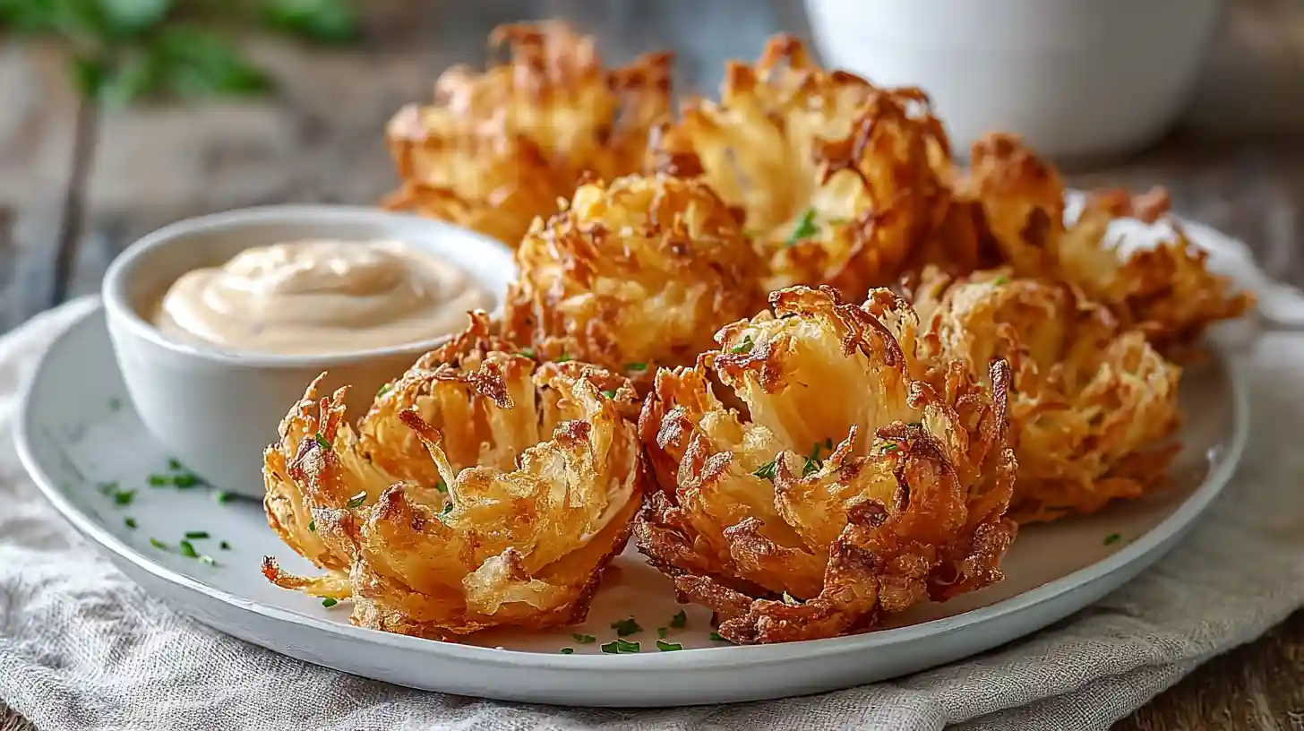 Air Fryer Crispy Mini Blooming Onions