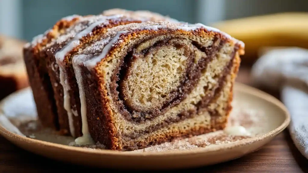 Cinnamon Roll Banana Bread