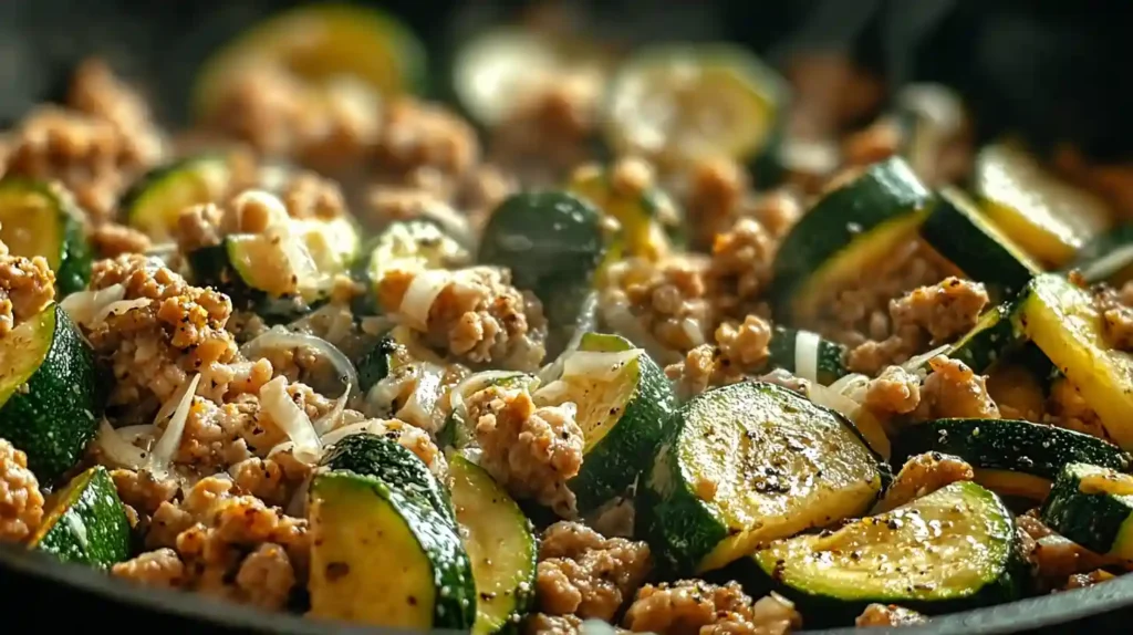 Ground Turkey and Zucchini Skillet