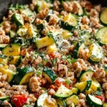 Ground Turkey and Zucchini Skillet