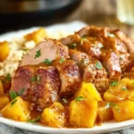 "Slow Cooker Pineapple Pork Loin "