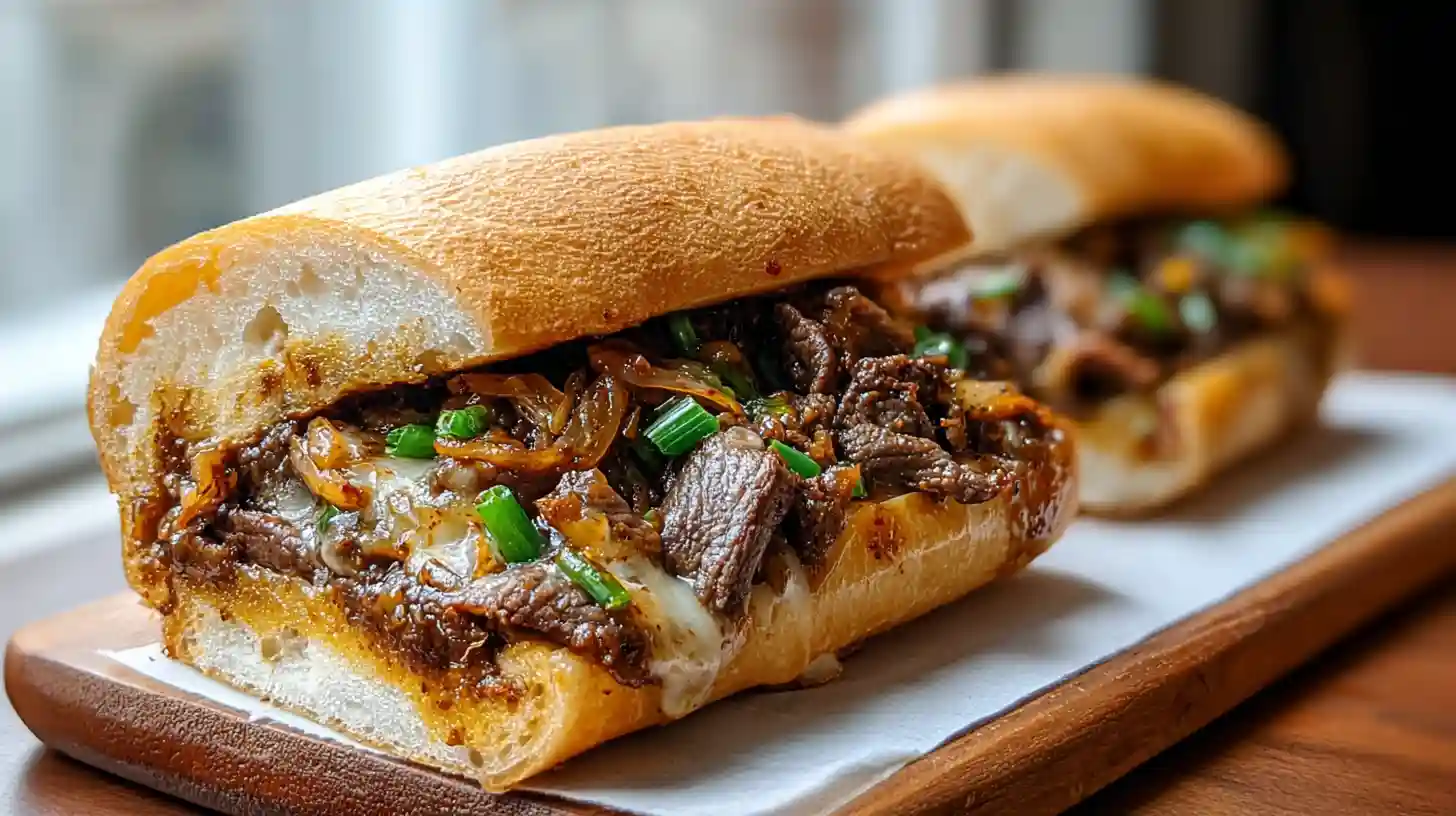 Spicy Kimchi Bulgogi Cheesesteak Recipe