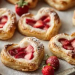 Strawberry Cream Cheese Heart Danishes